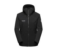 Mammut Ultimate Comfort SO Hooded Jacket Women - Chaqueta Softshell para Mujer con Capucha | Para Senderismo | Negro, Talla XXL