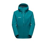 Mammut Ultimate Comfort SO Hooded Jacket Women - Chaqueta Softshell para Mujer con Capucha | Para Senderismo | Deep Teal, Talla XL