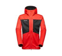 Mammut Ultimate VIII SO Hooded Jacket Men - Chaqueta Softshell para Hombre con Capucha | Para Trekking | Mammut Red-Black, Talla S