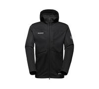 Mammut Ultimate VIII SO Hooded Jacket Men - Chaqueta Softshell para Hombre con Capucha | Para Trekking | Negro, Talla L