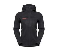 Mammut Ultimate VIII SO Hooded Jacket Women 25 Years - Chaqueta Softshell para Mujer con Capucha | Para Trekking | Negro, Talla L