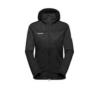 Mammut Ultimate VIII SO Hooded Jacket Women - Chaqueta Softshell para Mujer con Capucha | Para Trekking | Negro, Talla M