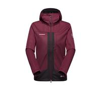 Mammut Ultimate VIII SO Hooded Jacket Women - Chaqueta Softshell para Mujer con Capucha | Para Trekking | Vin-Black, Talla M