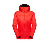 Mammut Ultimate VIII SO Hooded Jacket Women - Chaqueta Softshell para Mujer con Capucha | Para Trekking | Mammut Red, Talla XL