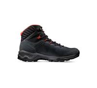 Mammut - Zapatillas de senderismo Hombre - Mercury IV Mid Gtx Men Black Hot Red de Cuero - Talla 7,5 UK - Negro Negro 7.5 UK