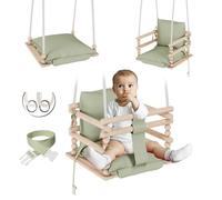 MAMOI® Columpio de Madera para bebés y niños, Uso Interior, 3 en 1, Adecuado para habitación Infantil o Marco de Puerta