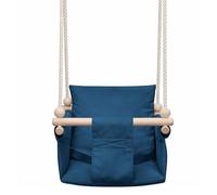 MAMOI Columpio infantil con cinturón de seguridad, altura ajustable 150-190 cm, columpio para casa, construcción estable, asiento de terciopelo, montaje fácil, columpio infantil para interior
