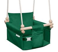 MAMOI Columpio Infantil con cinturón de Seguridad, Altura Ajustable 150-190 cm, Columpio para casa, construcción Estable, Asiento de Terciopelo, Montaje fácil
