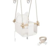 MAMOI Columpio para bebé, columpio para interior y exterior, columpio infantil de madera, columpio de madera para niños, columpio para marco de puerta, columpio para niños pequeños para habitación