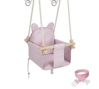 MAMOI Columpio para bebé, columpio para interior y exterior, columpio infantil de madera, columpio de madera para niños, columpio para marco de puerta, columpio para niños pequeños para habitación