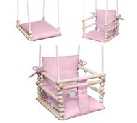 MAMOI® Columpio para bebés 3 en 1 + Cinturón de Seguridad | 190-260cm Ajuste de la Altura del Techo | Columpio para niños Interior Exterior | 100% Eco | Hecho en la UE
