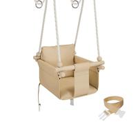 MAMOI® Columpio para niños con cinturón de Seguridad | Ajuste de Altura 190-260 cm | Columpio Infantil Interior y Exterior | CE | 100% Eco | Hecho en la UE