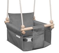 MAMOI® Columpio para niños con cinturón de Seguridad | Ajuste de Altura 190-260 cm | Columpio Infantil Interior y Exterior | CE | 100% Eco | Hecho en la UE