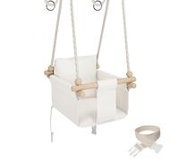 MAMOI® Columpio niños + Cinturón de Seguridad | 190-260cm Ajuste de la Altura del Techo | Columpio Infantil Interior Exterior | Columpios Infantiles | Columpio niño | 100% Eco | Hecho en la UE