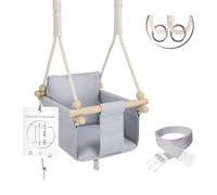 MAMOI® Columpio para niños con cinturón de Seguridad | Ajuste de Altura 190-260 cm | Columpio Infantil Interior y Exterior | CE | 100% Eco | Hecho en la UE