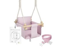 MAMOI® Columpio para niños con cinturón de Seguridad | Ajuste de Altura 190-260 cm | Columpio Infantil Interior y Exterior | CE | 100% Eco | Hecho en la UE