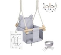 MAMOI® Columpio para niños con cinturón de Seguridad, Altura Ajustable 190-260 cm, Uso Interior y Exterior