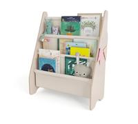 MAMOI® Estantería Infantil - Mueble con Compartimentos de Tela, Organizador de Libros para habitación Infantil, estantería Independiente para Guardar Libros, Caja para Libros de Madera