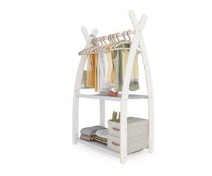 MAMOI® Perchero Infantil de Pie 95x106x32cm / 53x95x32cm | Colgador Ropa Niños | Para Habitación Bebés | Burro Madera | 100% ECO | Hecho en la UE