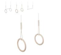 MAMOI® Trapecio de Madera para Circo | Parque Infantil | Asiento de Juego | Anillas de Gimnasia en Madera | Parque de Juegos Infantil | Barras de Gimnasia artística en casa | 100% ecológica