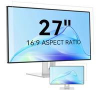 Mamol Filtro de pantalla de luz azul para 27", pantalla de PC&Monitor, extraíble protección de pantalla, revestimiento antireflejo, protector de pantalla para monitor Widescreen Computer 27 pulgadas