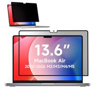 Mamol Filtro de privacidad para MacBook Air de 13,6 pulgadas | (2022-2026, M2, M3, M4, M5), antiespía MagicSuction extraíble con adsorción, transpirabilidad de la pantalla y instalación