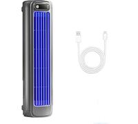 Mamolys Cooling Ace, Shirem Cooling Ace, Breezamax, BrizaAir Cooler, silencioso tres velocidades de viento, BrizaAC portátil, recargable, adecuado para dormitorio, oficina (gris)