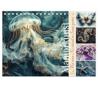 Mamorkunst (Tischkalender 2026 DIN A5 quer), CALVENDO Monatskalender: Skulpturen aus Marmor zeichnen sich durch ihre Langlebigkeit, Detailtreue und ... Kraft der dargestellten Tiere einzufangen.