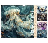 Mamorkunst (Wandkalender 2026 DIN A3 quer), CALVENDO Monatskalender: Skulpturen aus Marmor zeichnen sich durch ihre Langlebigkeit, Detailtreue und die ... Kraft der dargestellten Tiere einzufangen.