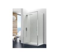 Mampara angular con 1 hoja corredera fabricada en vidrio templado de seguridad de 8 mm de GME - 147.4 a 150.4 cm / 86 a 89 cm