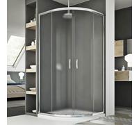 MAMPARA CABINA SEMICIRCULAR 70X90 VIDRIO IMPRESO H185 CORREDERA DUCHA