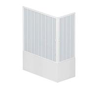 Mampara de bañera 70x150 CM de PVC mod. Nadia con apertura Central