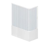 Mampara de bañera 70x160 CM de PVC mod. Nadia con apertura Lateral