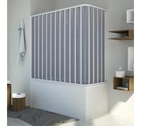 MAMPARA DE BAÑERA ANGULAR DE PVC APERTURA LATERAL CABINA H150
