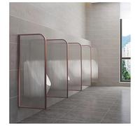 Mampara De Baño, Mampara De Privacidad De Pared Para Baños Públicos, Con Marco De Acero Inoxidable, Divisor De Protección Para Baños Públicos En Centros Comerciales(Rosado,40x100 cm/15.7x39.3"-1pc)