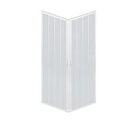 Mampara de Ducha 80x90 CM 185 de PVC mod. Acquario con apertura Central