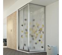 MAMPARA DE DUCHA CABINA 80X100CM H198 VIDRIO IMPRESO C HOJA PLEGABLE LADO 100