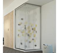 Idralite Mampara de Ducha 70x120 CM H198 Vidrio Impreso C Mod. Evolution