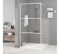 Mampara De Ducha Con Cristal Templado Transparente, Resistente Y Ajustable, Mamparas De Ducha, Mampara Baño, Para Baño Moderno, Blanca, 100 x 195 cm 3 Paneles