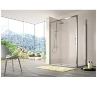 Mampara de ducha con puerta corredera de 195 cm de cristal templado CU607 Kassandra - Sin lateral fijo / 106 a 111 cm