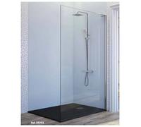 Mampara de ducha con vidrio transparente y perfil de plata de alto brillo Fresh Kassandra - Derecha / 78,5 a 79,5 cm