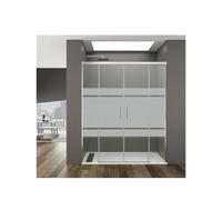 Mampara de Ducha Corredera BASIC GME 4 Hojas Vidrio Templado 6mm Reversible Antical - Merkimarket - 182 a 192 cm