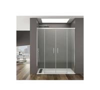 Mampara de Ducha Corredera BASIC GME 6mm Vidrio Templado - A Medida 132-210cm - 190 a 200 cm