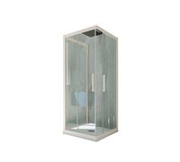 MAMPARA DE DUCHA DE 3 LADOS DESLIZANTE DE PVC CHAMPÁN MOD. KOLORS TRIO