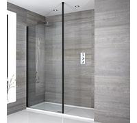 Mampara de Ducha de Obra Nox para Recoveco Completa con Plato de Ducha de 1100mm x 700mm