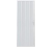Mampara de ducha Liberté, 90 cm x 185 cm de altura, puerta única de PVC con apertura lateral tipo fuelle