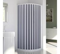Mampara de Ducha Semicircular 75x75 CM Radio 55 H185 PVC mod. Sharp Lateral
