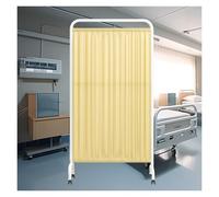 Mampara de privacidad para clínica, biombos enrollables de un Solo Panel, mampara de Puerta con Ruedas, Separador para salón de Belleza u Oficina (Color 3, 2 Paneles)