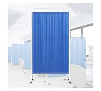 Mampara de privacidad para clínica, biombos enrollables de un Solo Panel, mampara de Puerta con Ruedas, Separador para salón de Belleza u Oficina (Color 6, 2 Paneles)