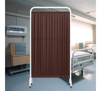 Mampara de privacidad para clínica, biombos enrollables de un Solo Panel, mampara de Puerta con Ruedas, Separador para salón de Belleza u Oficina (Color 2, 1 Panel)